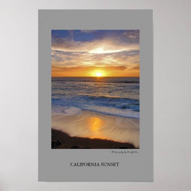 California Sunset Poster (Front)
