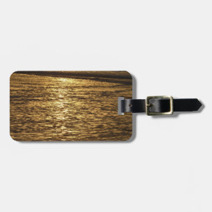 California Sunset Waves Ocean Seascape Luggage Tag