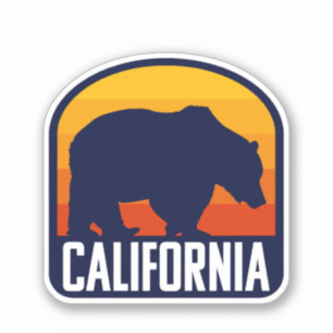 California Sunset with Bear Silhouette - Travel