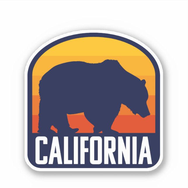 California Sunset with Bear Silhouette - Travel (Front)