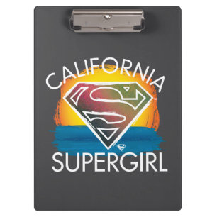 California Supergirl Sunset Graphic Clipboard
