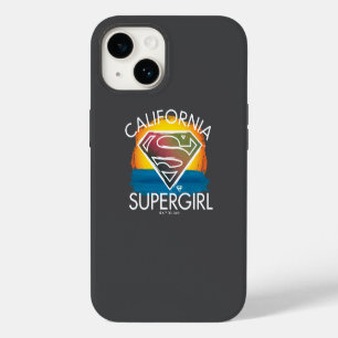 California Supergirl Sunset Graphic iPhone 14 Case