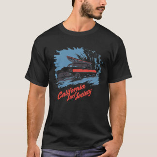 California Surf Society Woody Surf Design with Sur T-Shirt