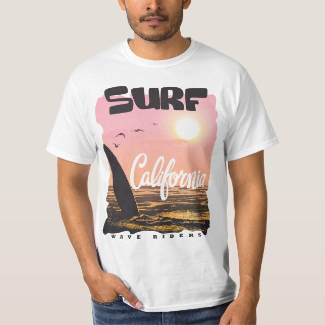 California Surf Wave Riders T-Shirt (Front)