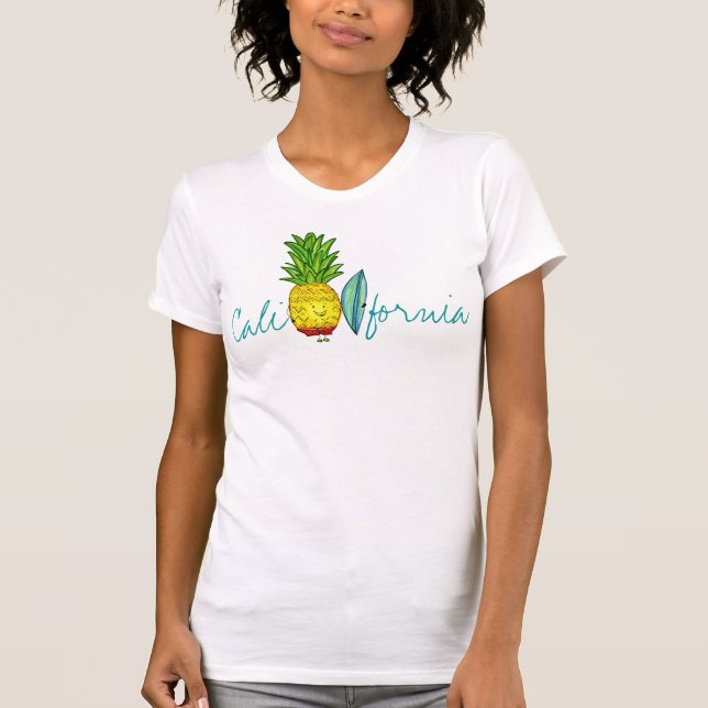California Surfer Pineapple T-Shirt (Front)