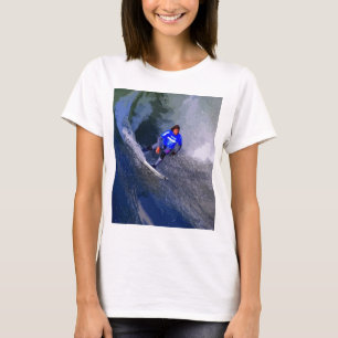 California Surfer Riding Wave T-Shirt
