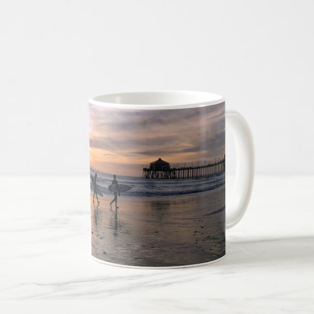 California Surfers at Sunset Coffee Mug (Front Right)