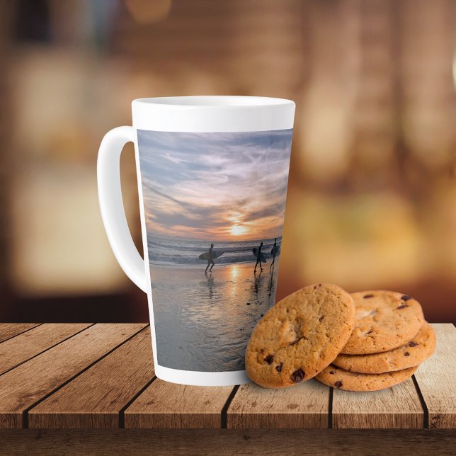 California Surfers at Sunset Latte Mug (Creator Uploaded)