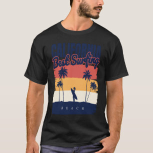 California Surfing Summer Beach Vintage Sunset  2 T-Shirt