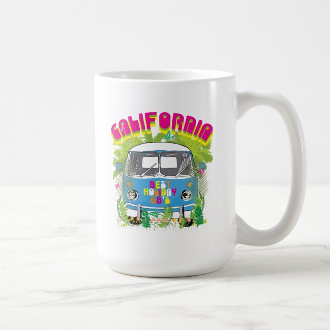 California Surfing Van Coffee Mug (Right)