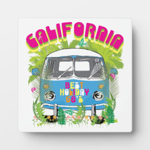 California Surfing Van Plaque