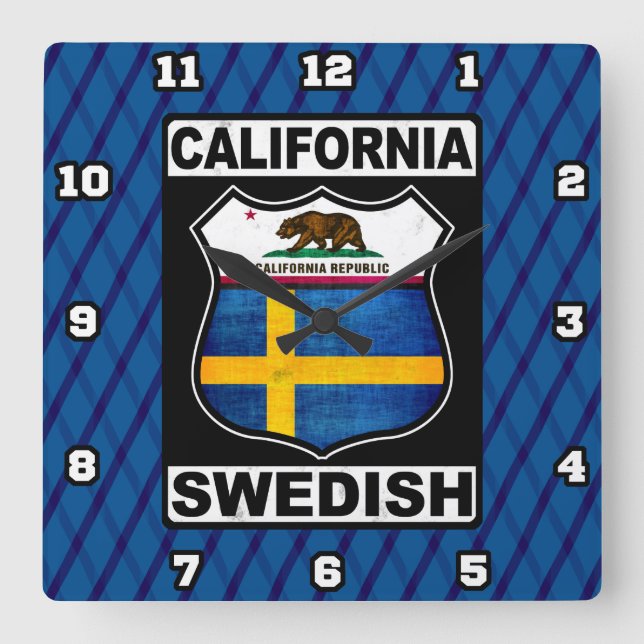 California Swedish American Clock (Front)