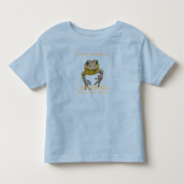 California Territory Amphibian Red-legged Frog Toddler T-Shirt (Front)