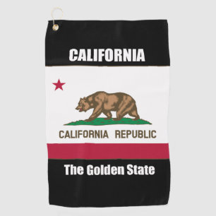 California, The Golden State Golf Towel