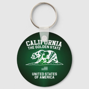 California The Golden State Key Ring