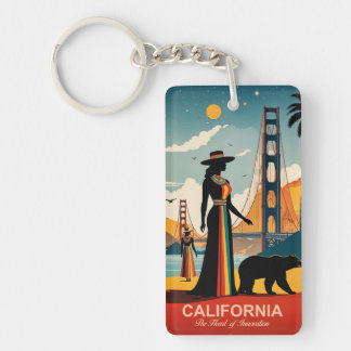 California: The Heart of Innovation Key Ring