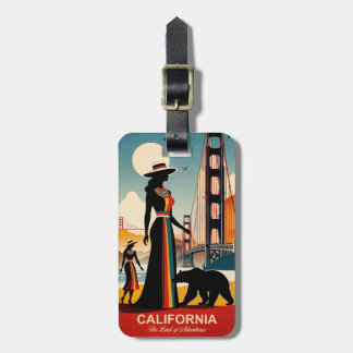 California: The Land of Adventures Luggage Tag