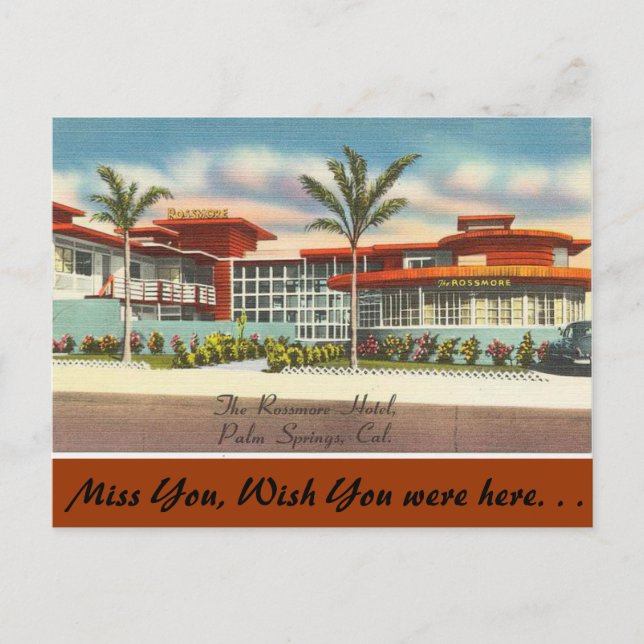 California, The Rossmore Hotel Postcard (Front)