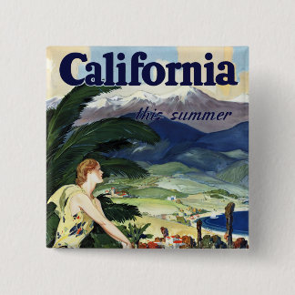 California This Summer 15 Cm Square Badge