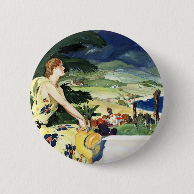 California This Summer 6 Cm Round Badge (Front)