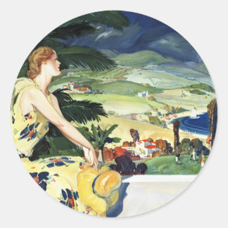 California This Summer Classic Round Sticker