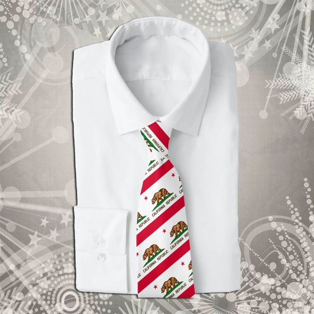 California Ties, fashion USA, Flag business Tie (Creator Uploaded)