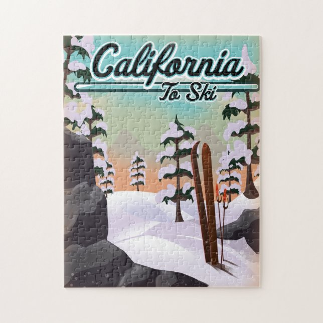 California To Ski Jigsaw Puzzle (Vertical)