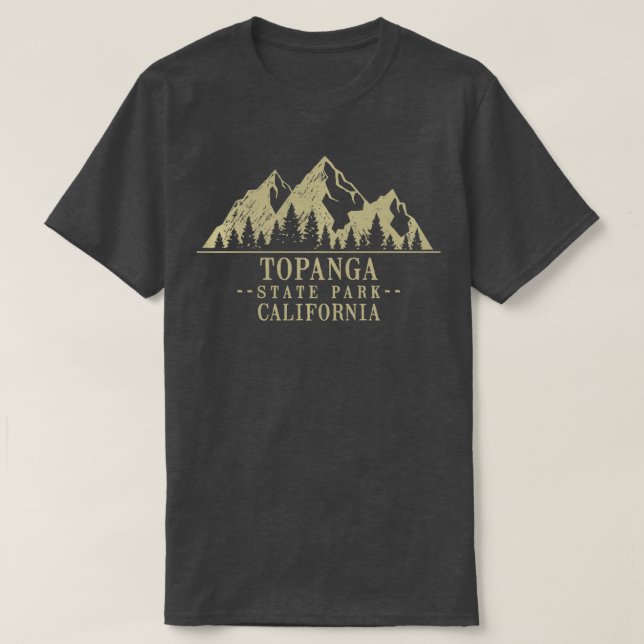 California Topanga State Park Long Sleeve  T-Shirt (Design Front)