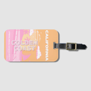 California, Travel Art, Preppy, Preppy Travel Luggage Tag