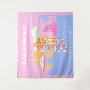 California, Travel Art, Preppy Tapestry