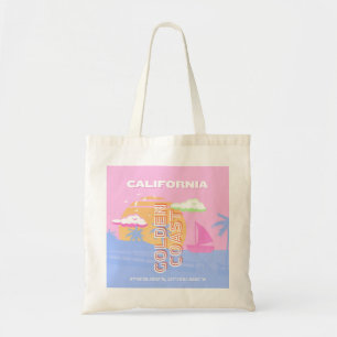 California, Travel Art, Preppy Tote Bag