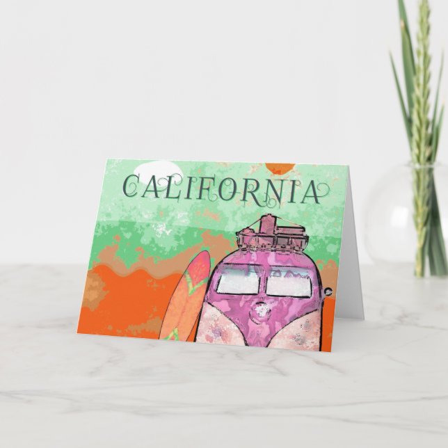 California Travel Poster Card (Front)