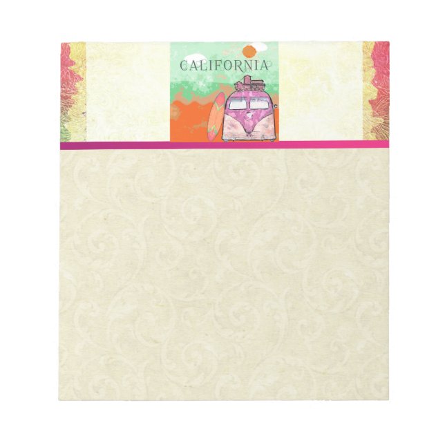 California Travel Poster Notepad (Front)