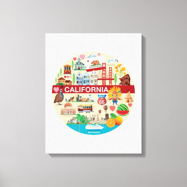 California Travels Canvas Print (Front)