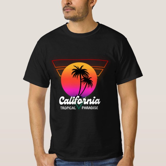 California Tropical Paradise T-Shirt (Front)