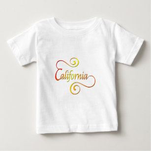 California Typography Art Baby T-Shirt