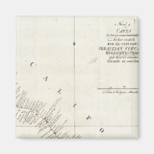 California Uncolored chart Magnet