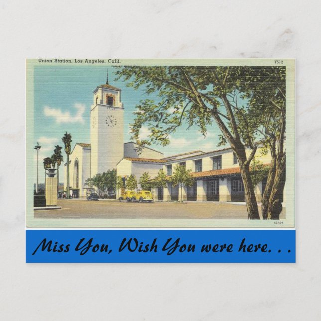 California, Union Station Postcard (Front)