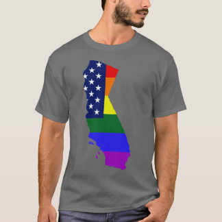 California United States Gay Pride Flag1 T-Shirt