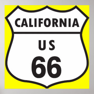California US 66 Sign