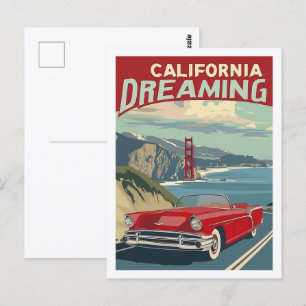 California USA America Vintage Famous Travel Place Postcard