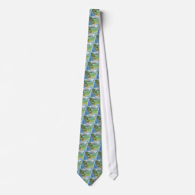 California USA Map Tie (Front)