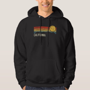 California USA Retro Sunset Distressed Style Desig Hoodie
