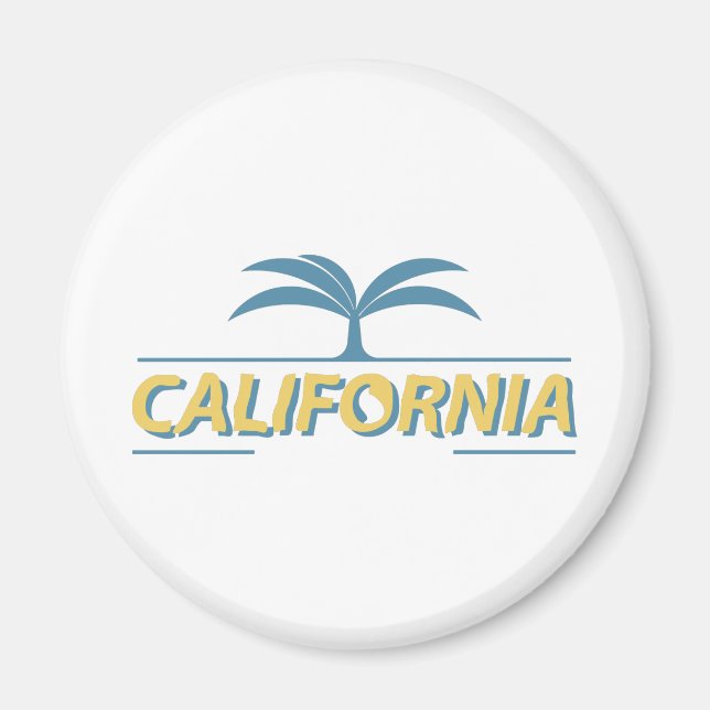 California usa state text  magnet (Front)