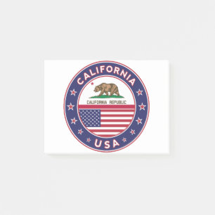 California, USA States, California t-shirt Post-it Notes