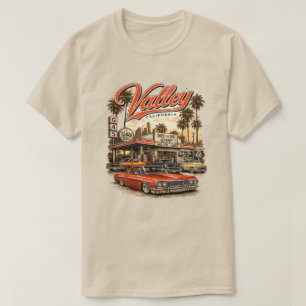California Valley Retro T-Shirt Vintage Gas Stat
