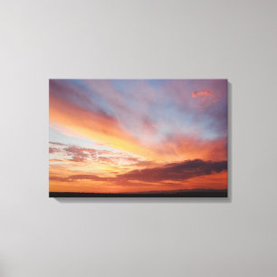California Ventura County Sunset Sky Photo Art Canvas Print