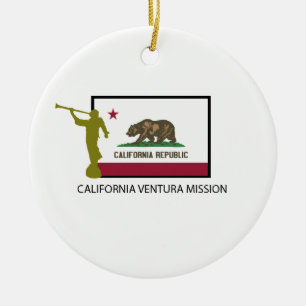 CALIFORNIA VENTURA MISSION LDS CTR CERAMIC TREE DECORATION
