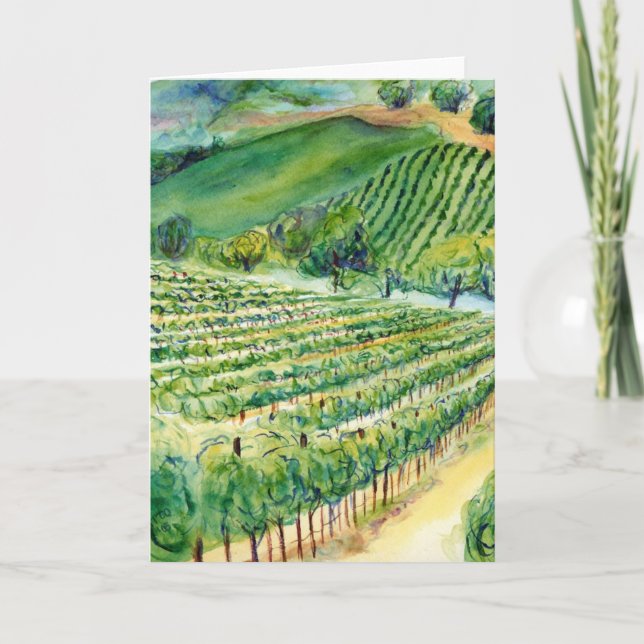 California Vineyard Card (Front)