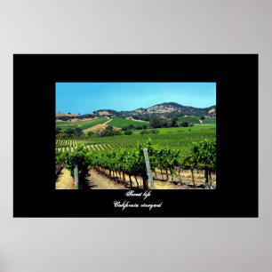 "California vineyard" poster